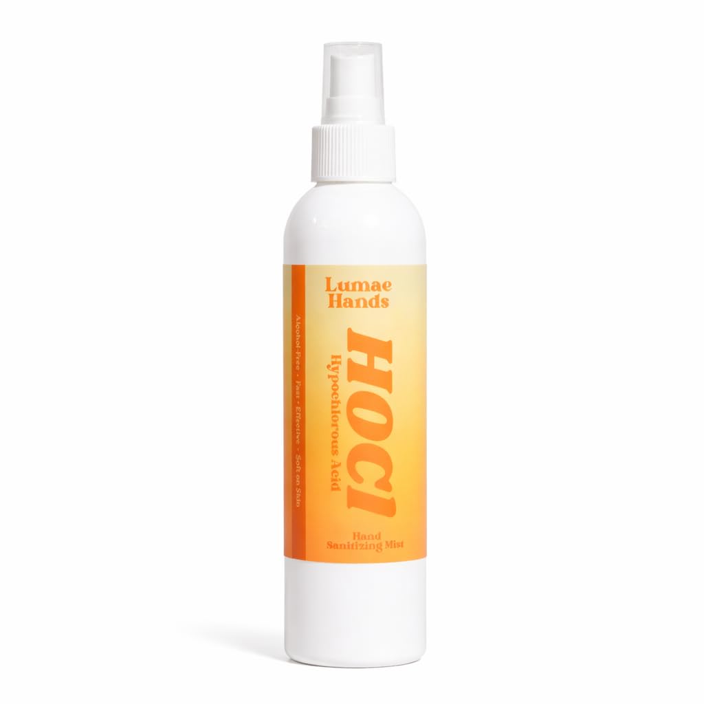 HOCl Hand Sanitizing Mist Spray – Hypochlorous Acid Hand Sanitizer Spray, Alcohol-Free Gentle Hand Mist, Unscented Non-Toxic Travel Size Bottle for Hands & Skin, Natural Hands Sanitizer – 8 Fl Oz