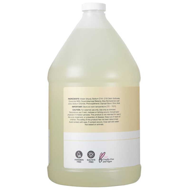 Ginger Lily Farms Liquid Hand Soap Refill - 100% Vegan & Cruelty-Free | Fragrance-Free, 1 Gallon (Pack of 3)