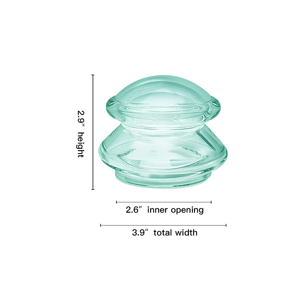 Cupping Therapy Sets (XL Size, 1 Cups) Silicone Massage Cups Vacuum Suction Cups for Body Massage…