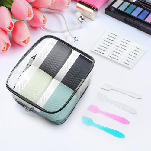 Travel Containers for Toiletries, Silicone Cream Jars BPA Free, TSA Approved 1.3oz Travel Size Containers, Leak-proof Travel Essentials with Lid for Cosmetic Face Hand Body Cream
