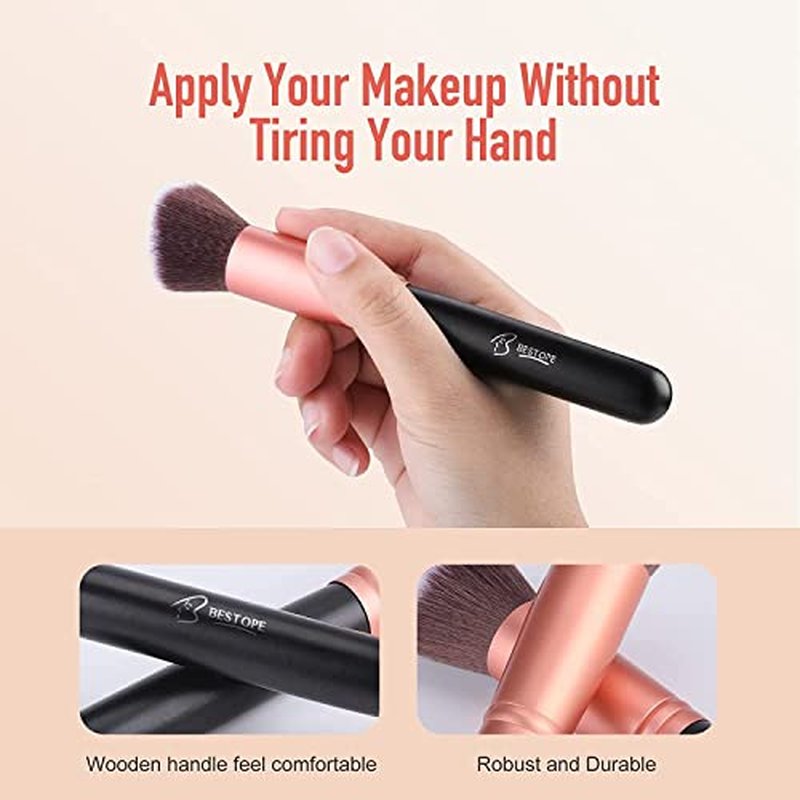 BESTOPE PRO Makeup Brushes 16 Pcs Makeup Brush Set, Blending Brush for Foundation, Premium Synthetic Powder Concealers Makeup Brushes for Eyes and Face, Eye Shadows Brushes, Eyeliner Make Up Brushes