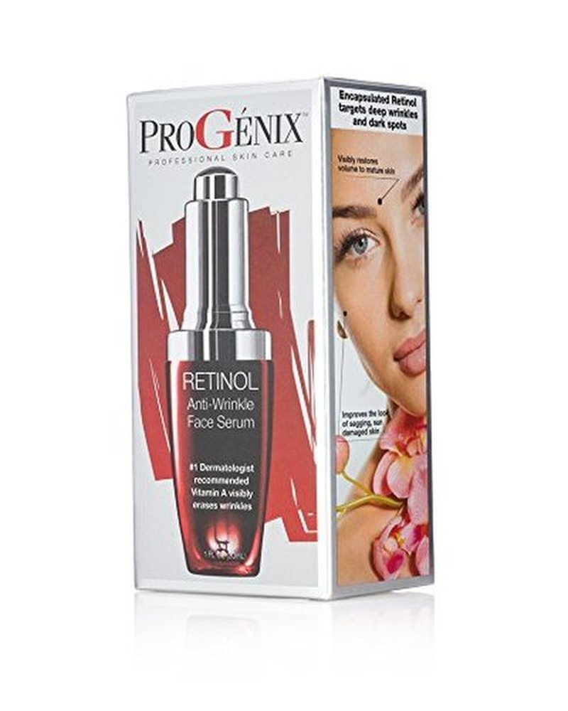 Progenix Professional Skin Care Retinol Face Serum Skin Care Booster. Anti-Wrinkle Facial Serum Targets Deep Wrinkles & Dark Spots. 1 Fl Oz