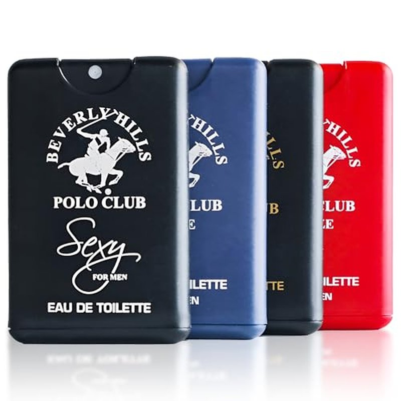 Beverly Hills Polo Club Pocket Size Collection, 4 Piece Cologne Gift Set for Men, Pack of 1, 0.68 fl oz