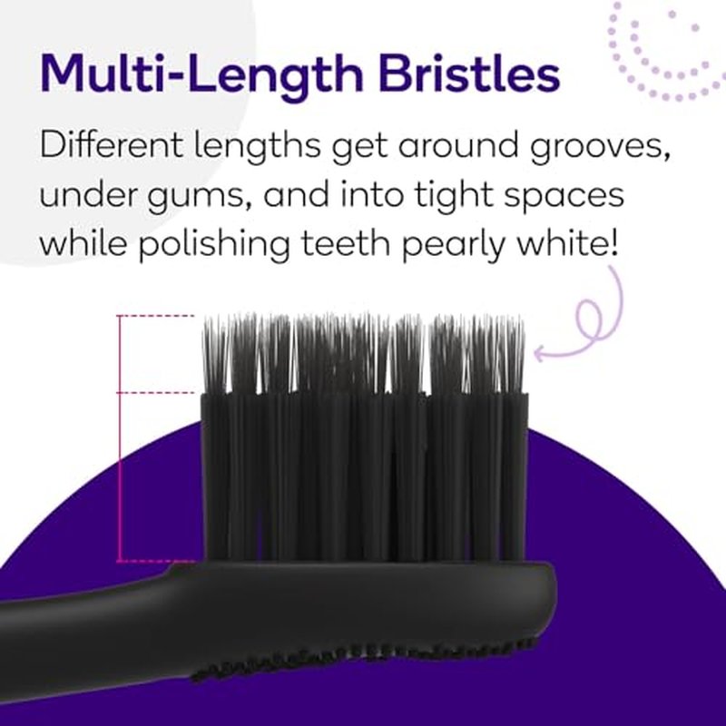 BURST Toothbrush Heads - Genuine BURST Electric Toothbrush Replacement Heads for BURST Original Sonic Toothbrush – Ultra Soft Bristles for Deep Clean, Stain & Plaque Removal - 3-Pack, Black