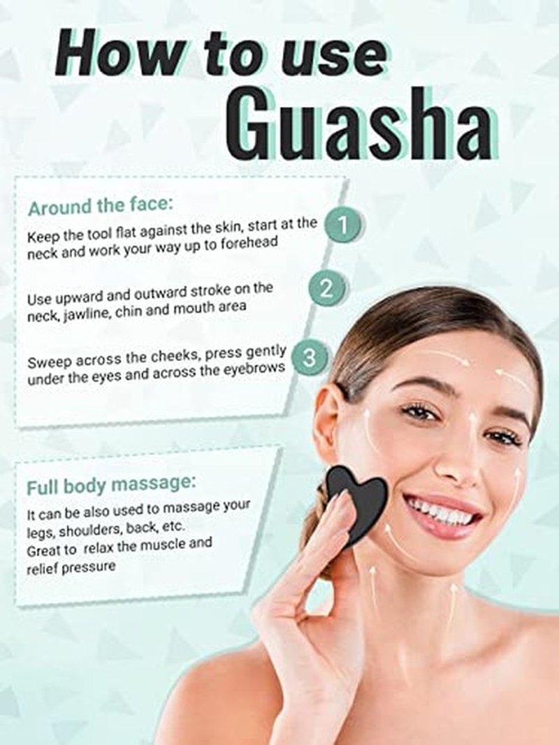 Deciniee Jade Roller for Face - 100% Real Natural Jade Face Roller and Gua Sha Massage Skin Care Tool - Anti Aging Jade Face Massager Facial Roller for Eye, Neck and Body