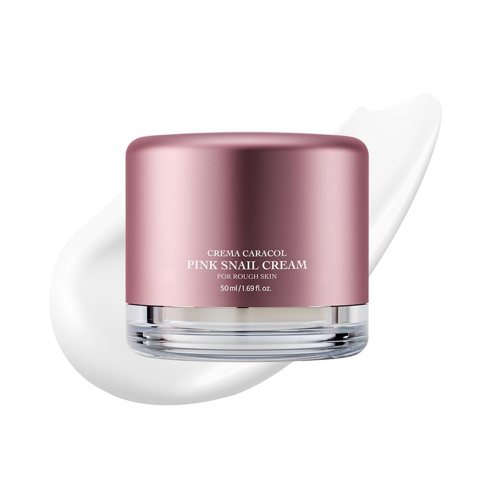 Jaminkyung Pink Snail Brightening Moisturizer - Hydrating Gel Cream for Glass Skin & Radiance, Lightweight Fast Absorbing Face Cream for Sensitive Skin, Korean Beauty, 1.69 fl oz