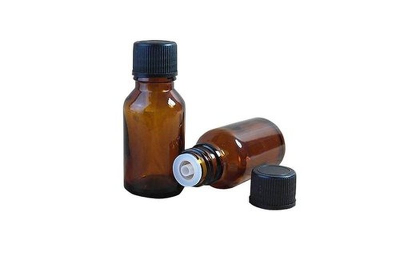 6Pcs Amber Glass Essential Oil Bottles with Orifice Reducer and Black Cap Empty Cosmetic Perfume Aromatherapy Storage Container Vial Pots Portable Refillable size 30ml/1oz