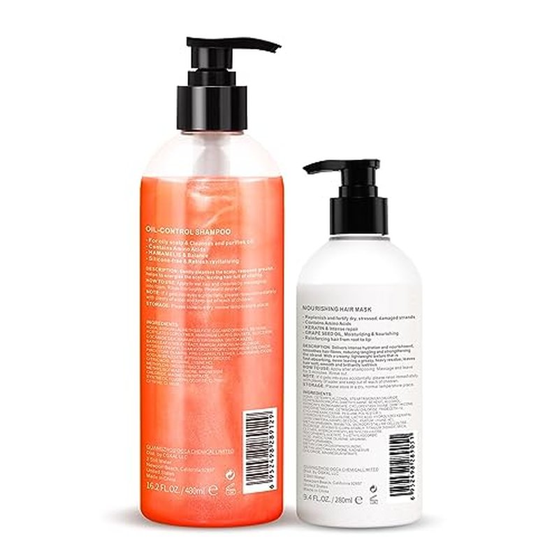 Suisuaie Shampoo and Conditioner for Oily Hair, Clarifying Shampoo and Conditioner Set for Oily Hair,Greasy Hair, Build Up, Oily Scalp Shampoo and Conditioner Sets, 18.8 Fl Oz