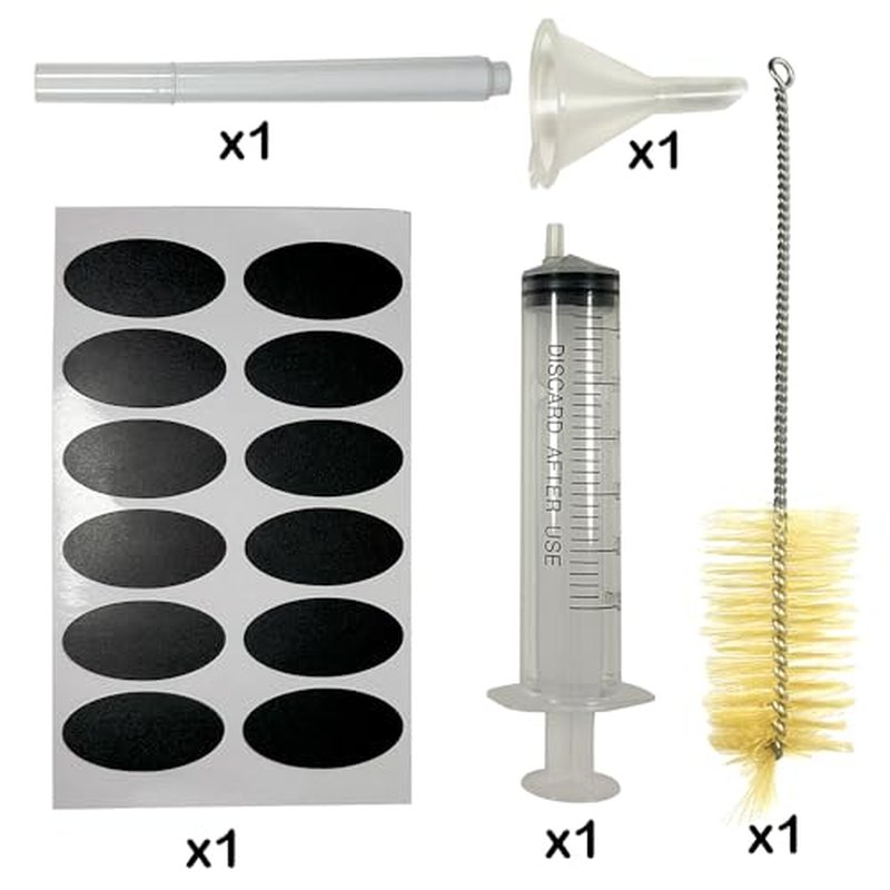 PIPIBA 6Pack 4oz (120ml) Round Drip Tip Glass Eye Droppers. Essential Oil Glass Bottle. For Lab Bottles (Amber)