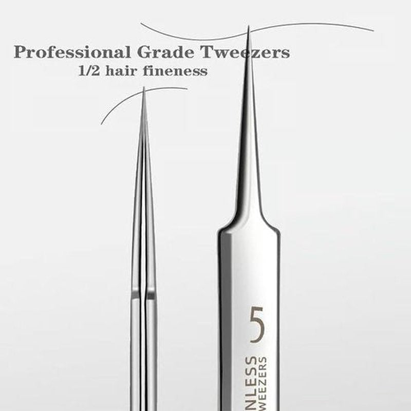 Usiveinborn Blackhead Remover, Usiveinborn Tweezers, Usiveinborn Professional Facial Blackhead Remover Tweezers, Pimple Popper Tool Kit, Ingrown Hair Tweezers (1Set-3pcs)