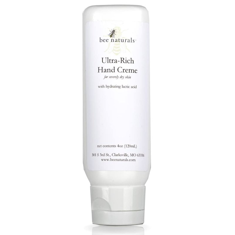 Bee Naturals Ultra-Rich Hand Cream - Intense Hydration for Dry, Cracked Skin | Coconut & Avocado Oils, Beeswax