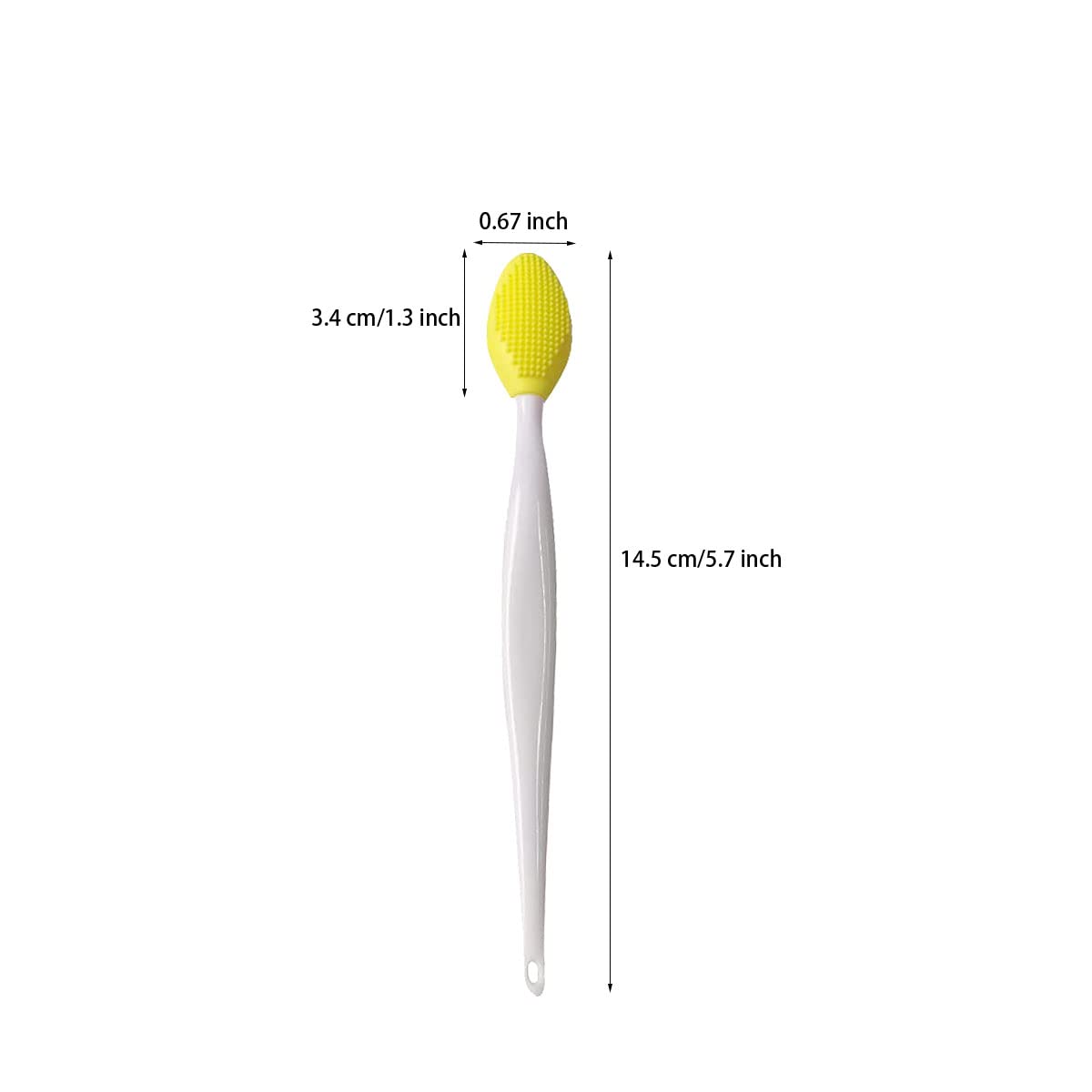 4 PCS Lip Scrub Brush,Double-Sided Silicone Exfoliating Lip Brush Exfoliating Brush for Men Wome Double-sided Soft Lip Brush for Smoother and Fuller Lip Appearance