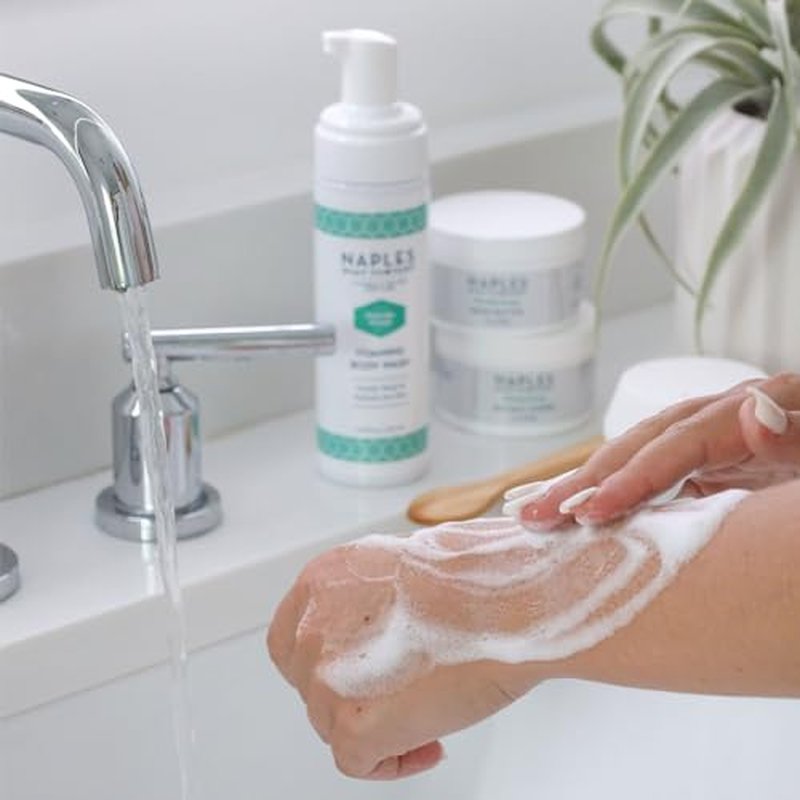 Naples Soap Company Foaming Body Wash - Paraben and Silicone-Free, Vegan Formula - Florida Coconut Water, 6.72oz