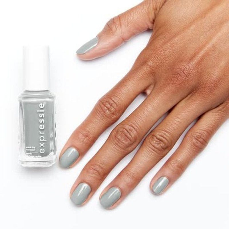 essie Expressie Nail Polish, Quick-Dry Light Gray Nail Polish, Vegan, In The Modem, 0.33 fl oz