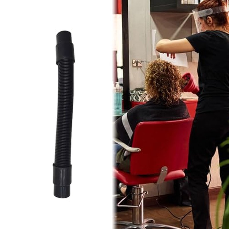 Generic for Nano Steamer Connection Hair Steamer Hose Hairdressing Upgrade Replacement Hair Dye Hat Assembly Salon Connection Hose, double 3.5cm black