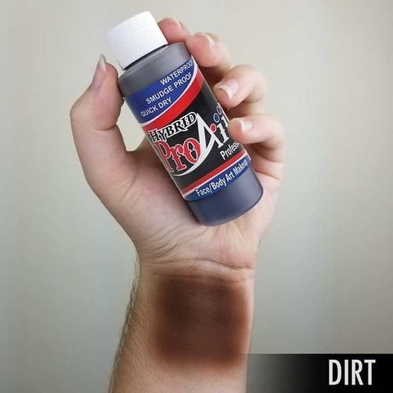 ProAiir Face and Body Painting Makeup - 2oz (60ml) Zombie Dirt
