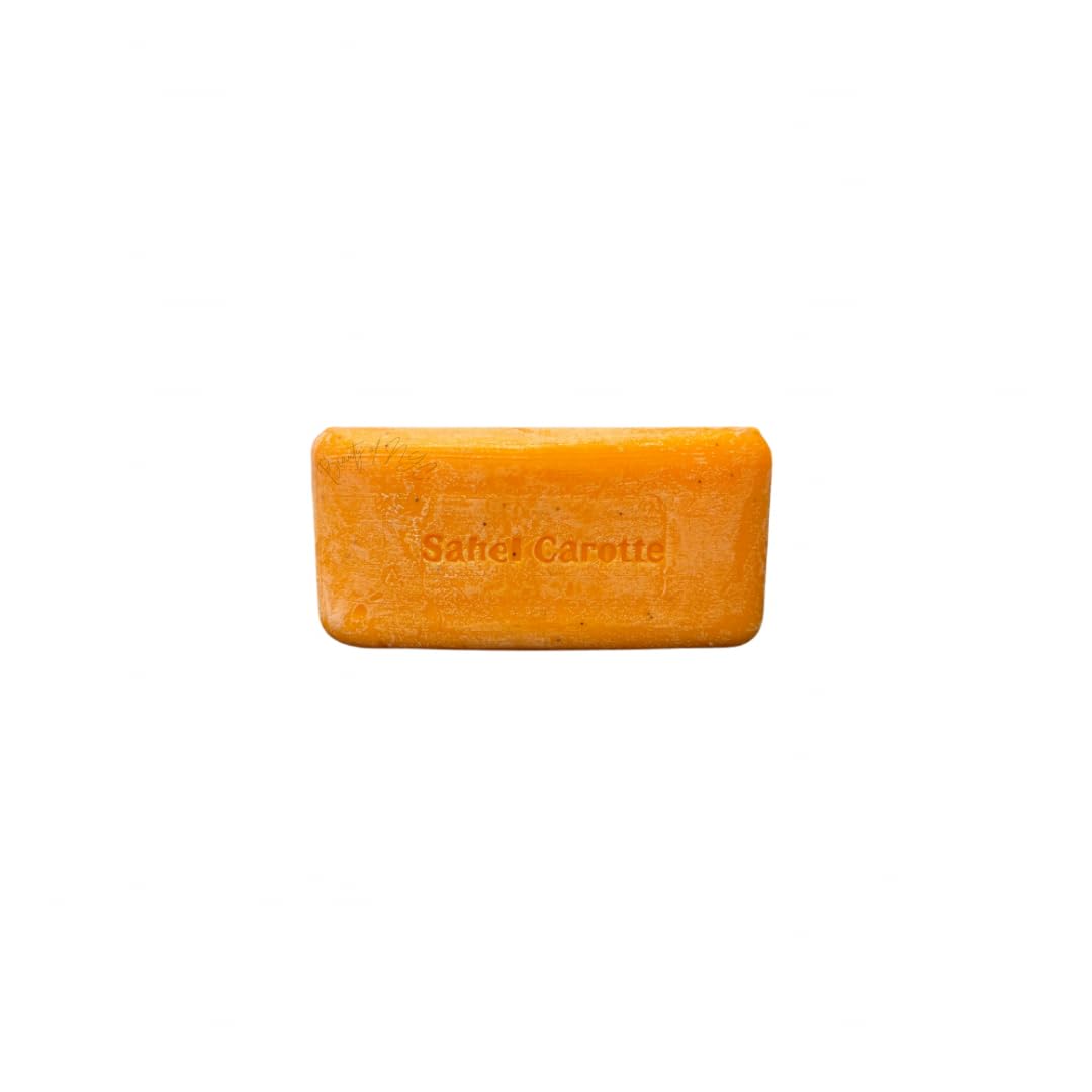 Sahelwhite Extra White Carotte Soap 180g – Natural Carrot Extract Body Bar – Cleansing & Nourishing Face and Body Soap – Savon de Carotte Naturel – Helps Improve Skin Clarity & Radiance