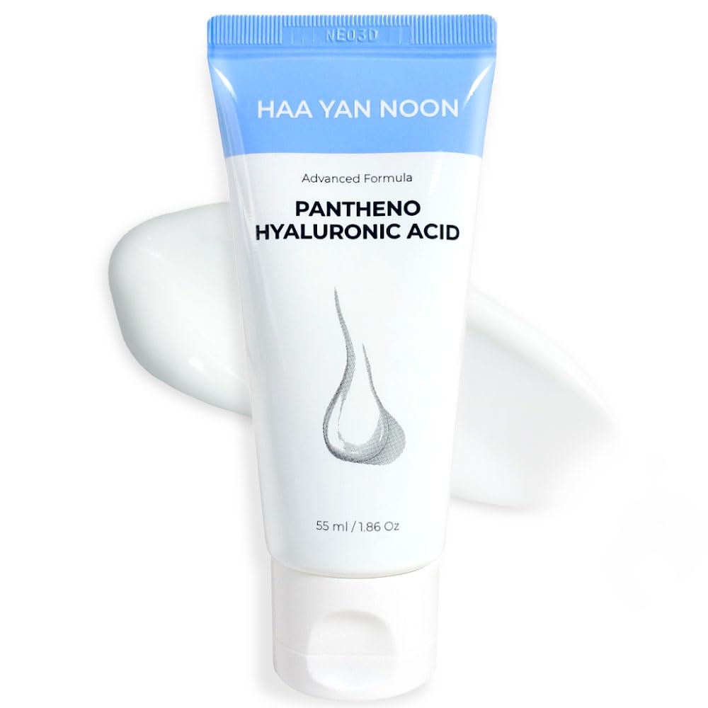 HAA YAN NOON Pantheno Hyaluronic Acid Rich Cream 1.86 Oz / 55ml, with Hyaluronic Acid,Panthenol, Centella & Deep moisturizing, Skin Barrier, Korean Skincare
