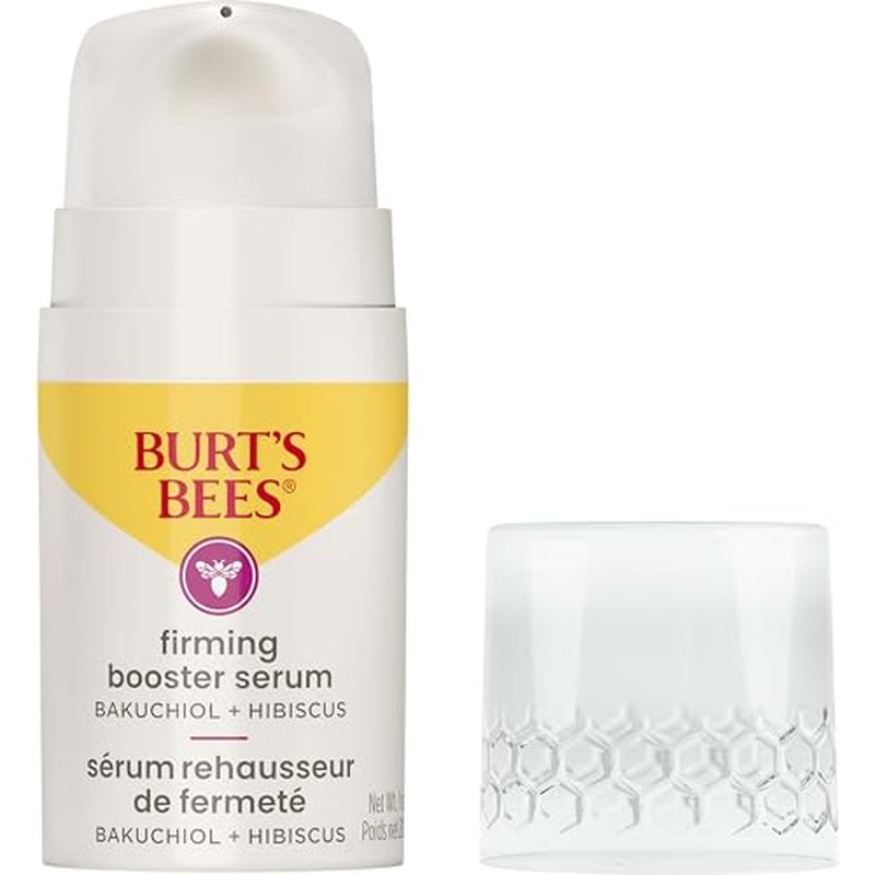 Burt's Bees Stocking Stuffers, Firming Collagen Face Serum, Natural Origin Retinol Alternative Improves Skin Texture & Supports Anti-Aging, with Bakuchiol, Lightweight - Firming Booster (1 oz)
