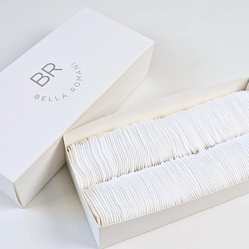 Bella Romani Cotton Rounds Makeup Remover Pads - Pack of 200 - Organic Pads, Lint Free, Eco-Friendly, Compostable, Unique Triple Layers & Ultra Soft - Nail Polish Remover (White, 200)
