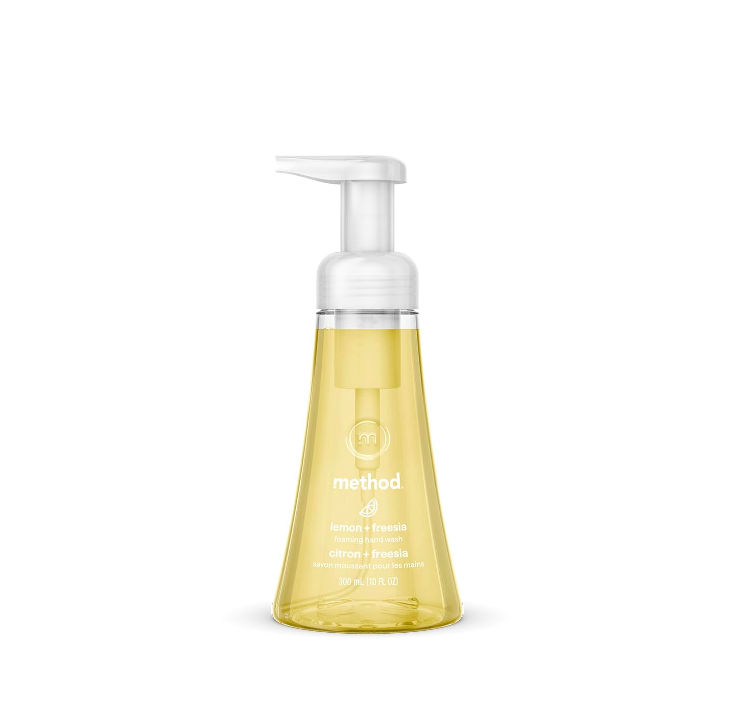 method Foaming Hand Wash, Lemon + Freesia - Leaves Hands Clean & Soft, for Bathroom & Kitchen, Made without Parabens, 10 fl oz