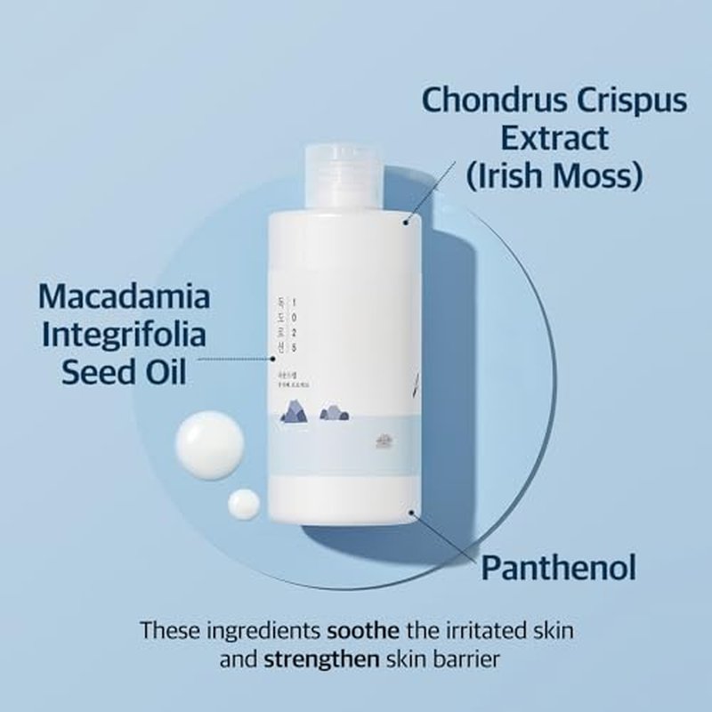 ROUND LAB 1025 Dokdo Lotion 6.76 Fl Oz, Intense Long-Lasting Hydration with Triple Hyaluronic Acid, Fluid Texture for Skin Barrier Protection, Face Moisturizer for Deep Moisture, Korean Skin Care