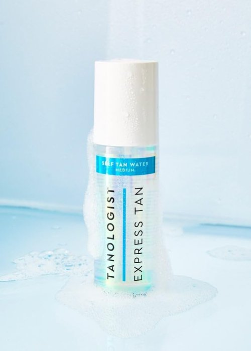 Tanologist Mini Express Self Tan Water - Self Tanner for Face & Body, Medium - Bronzing Mist - Hydrating Tanning Mist, Natural Ingredients & Vegan - 3.38 Fl Oz
