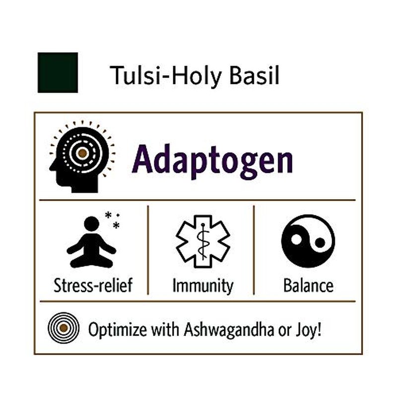 ORGANIC INDIA Tulsi Holy Basil Capsules - Holy Basil Extract - Holy Basil Leaf Supplement, Herbal Supplement, Immune Support, Stress Relief, Vegan, Gluten-Free, Kosher, Organic, Non-GMO - 60 Capsules