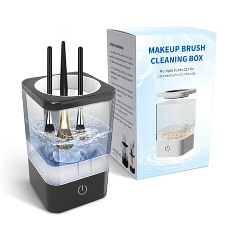 Makeup Brush Cleaner, Neeyer Super-Fast Electric Brush Cleaner Machine Automatic Brush Cleaner Spinner Makeup Brush Tools black