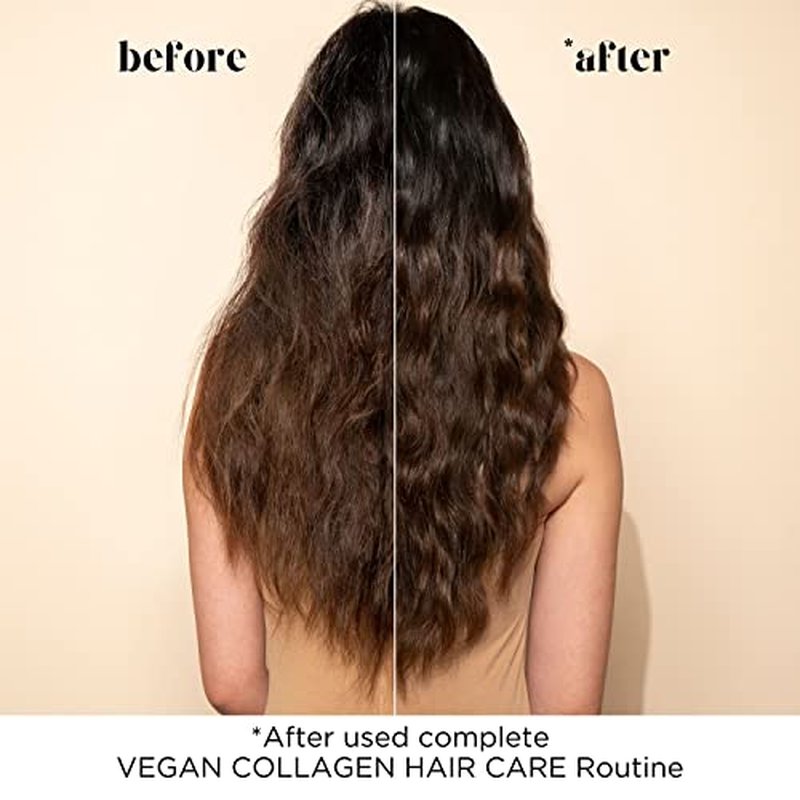 Pacifica Beauty, Vegan Collagen Hydrating Conditioner, Avocado Oil, Vitamin B5, Soften, Restore Shine, Address Split Ends, For Dry & Damaged Hair, Add Shine, Moisture, Sulfate & Silicone Free, Vegan