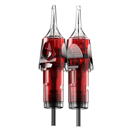 CNC 3RS Tattoo Needles Cartridge 20Pcs #10 Bugpin Disposable Needles with Membrane Round Shader EN04-20-1003RS