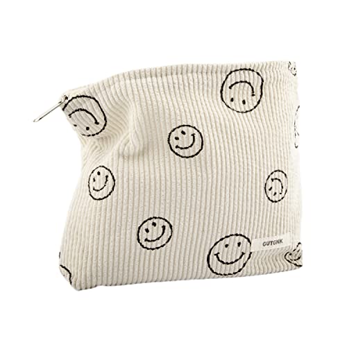 GUTGNK Women's Cosmetic Bag, Cute Bear Travel Cosmetic Bag Small Cosmetic Bag Skin Care Cosmetic Change and Wash Convenient Handbag Zipper Storage Bag