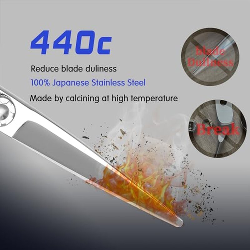 YASAKA 6.5 Inch Professional Hair Cutting Shears,Hairdressing Scissors Cobalt Stainless Scissors Sharp Razor Edge Barber Hair Scissors Ergonomic Grip Design for Hair Salon or Home Use Hair Cutting Kit