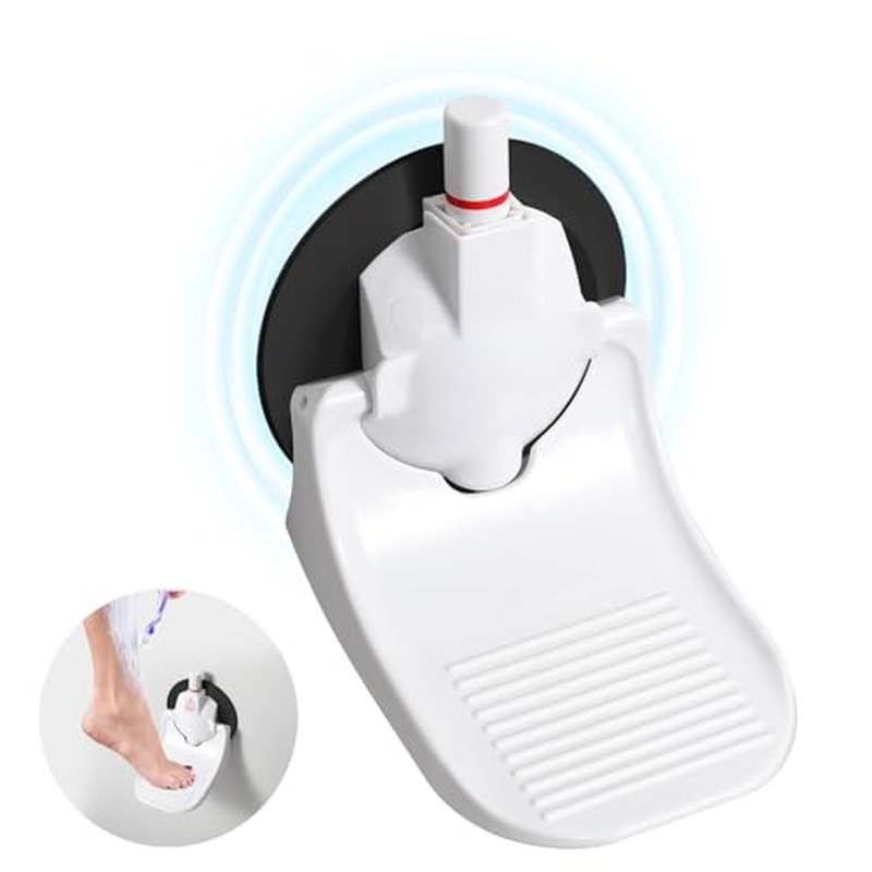 Shower Foot Rest for Shaving Legs with No Drilling Suction Cup, Shower Step for Shaving Legs, Reusable Bathroom Pedal, Pedicure Foot Rest, Shower Shaving Leg Assist, Load Capacity 288 Pounds, White