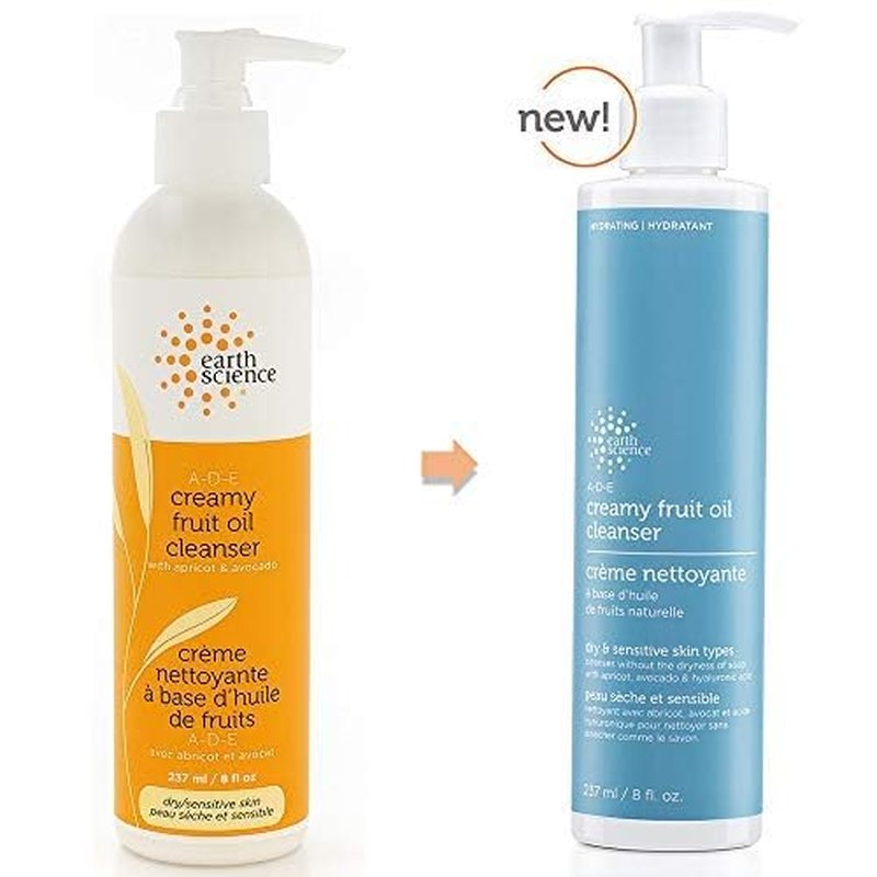 Earth Science A-D-E Creamy Fruit Oil Cleanser, Pack of 2