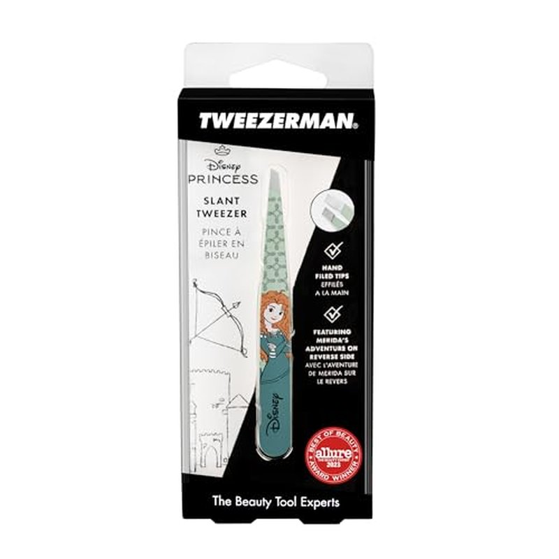 Tweezerman Merida Slant Tweezer - Eyebrow Tweezers for Women and Men