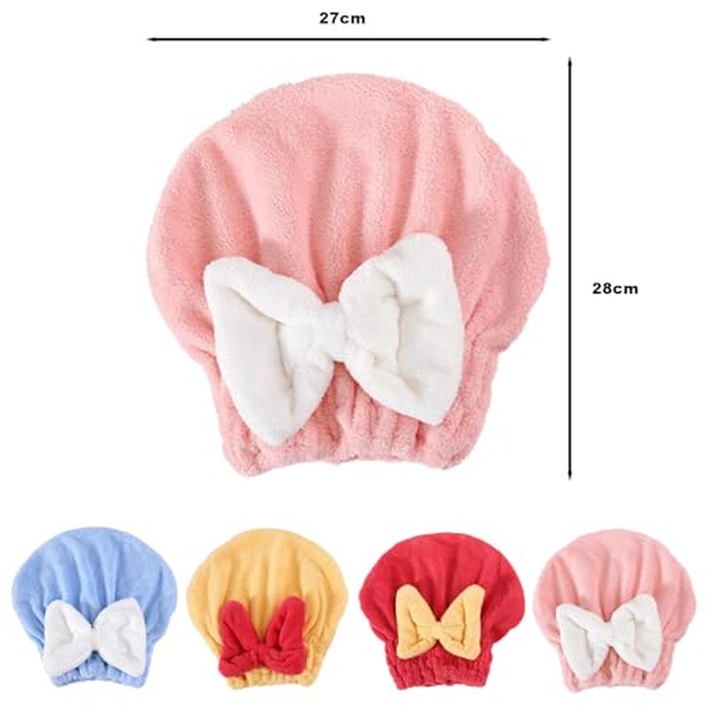 Beyonddraw New Super Absorbent Hair Towel Wrap for Wet Hair, Efficient Hair Towel Wrap for Women, Microfiber Towel for Hair Drying, Fit Comfort Ease of Use Fast Drying Hair Towel Caps (D)