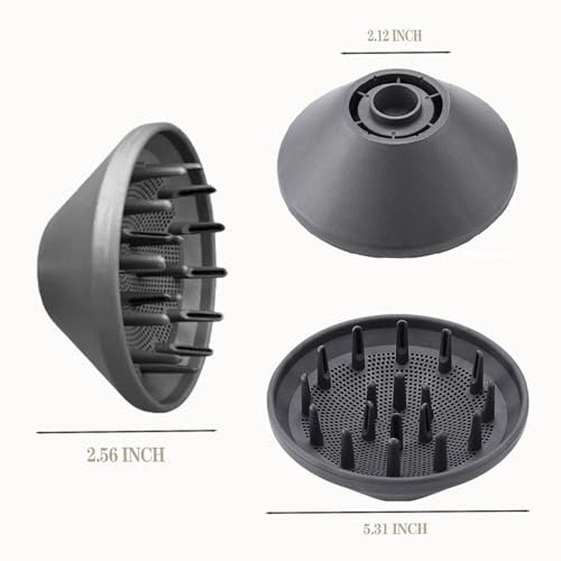 360° Rotating Diffuser Attachment Nozzle Compatible With Laifen Swift Hair Dryer/Swift SE Styling Tool, Hair Smoothing Dryer Magnetic Blower Accessories for Laifen, Black