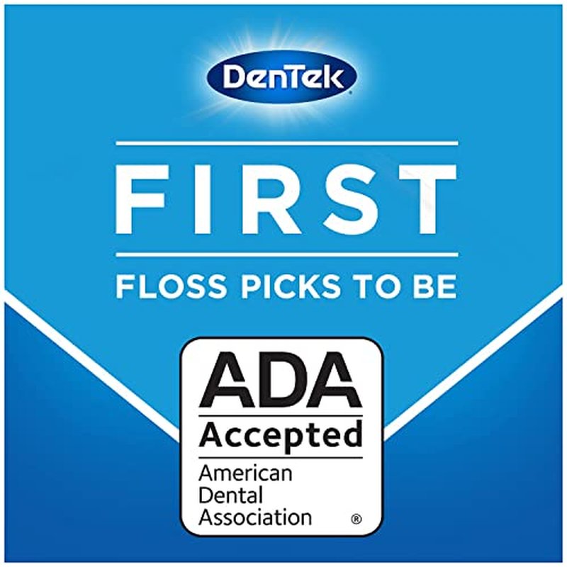 DenTek Comfort Clean, Sensitive Gums, Floss Picks, Mouthblast Mint Flavor, Soft and Silky Ribbon, Gentle on Gums, 90 Count in Each Pouch (Pack of 3)