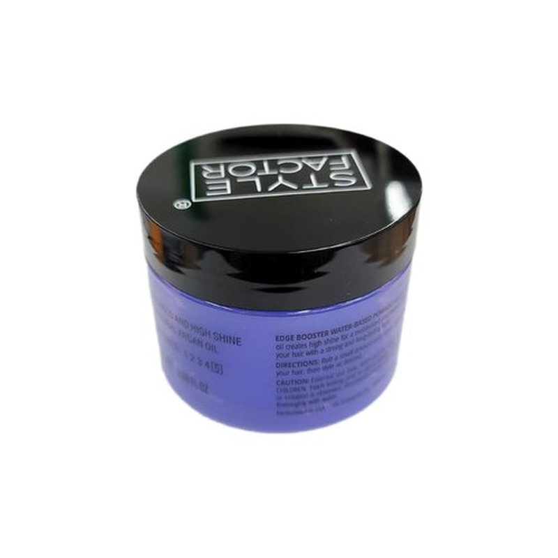 (2Pack) Style Factor Edge Booster Strong Hold Water-Based Pomade 3.38oz - Blueberry Scent