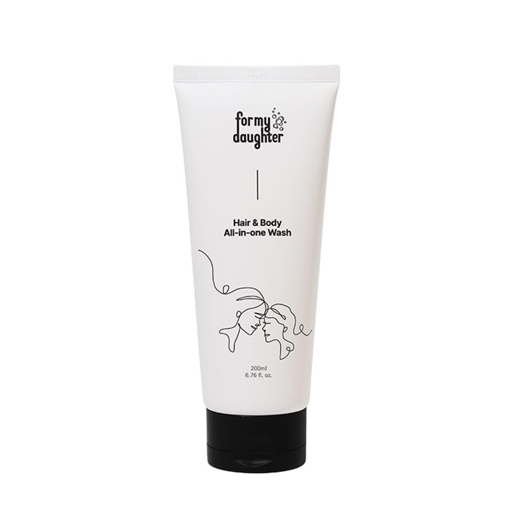 for my daughter Hair & Body All-in-One Body Wash | Peony Scented | Aloe + Papaya + Argan Oil | Gentle Gel Cleanser for Sensitive Skin & Hair – 200ml (6.76.oz)
