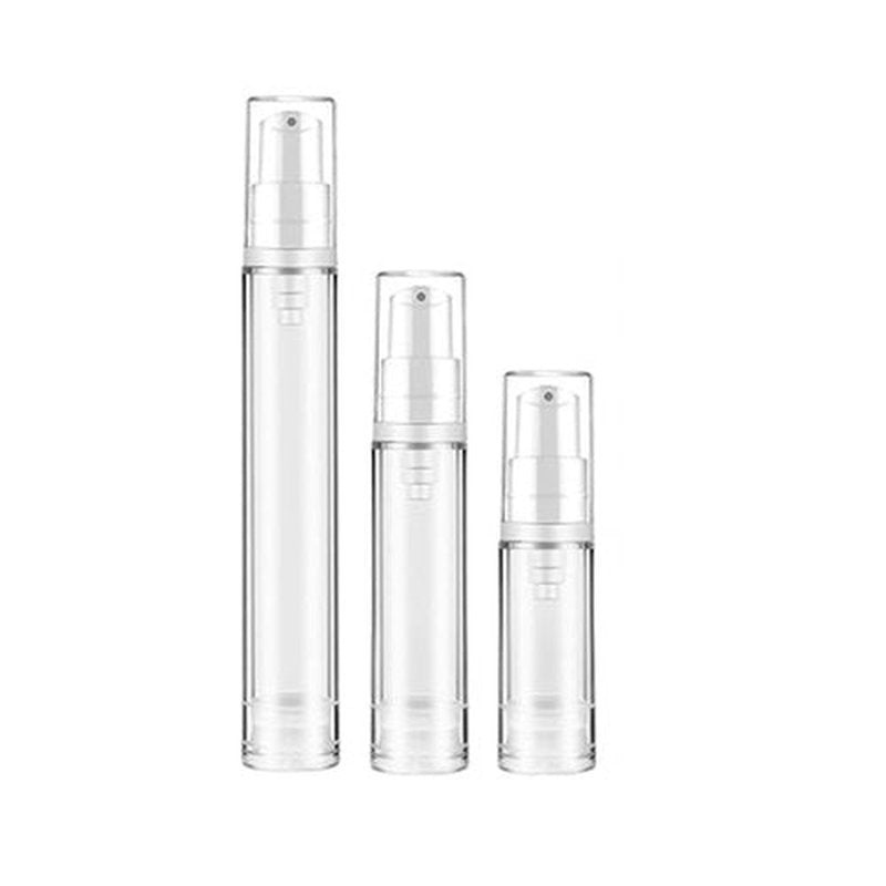 Wresty 12 Pcs Vacuum Lotion Bottles Plastic Empty Airless Pump Bottles Travel DIY Cosmetic Cream Pump Bottles Makeup Foundation Toiletries Liquid Vacuum Container (10ml)
