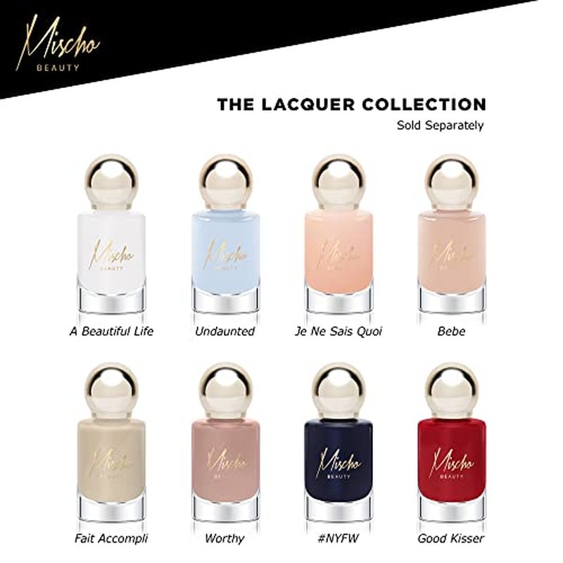mischo – Cherry Red Nail Polish, Good Kisser – Summer Nail Polish Colors, Chip Resistant Gel-Like Vegan Nail Polish For Fingernails & Toenails, 10 Free & Animal Cruelty Free, 0.37 fl oz (Pack of 1)