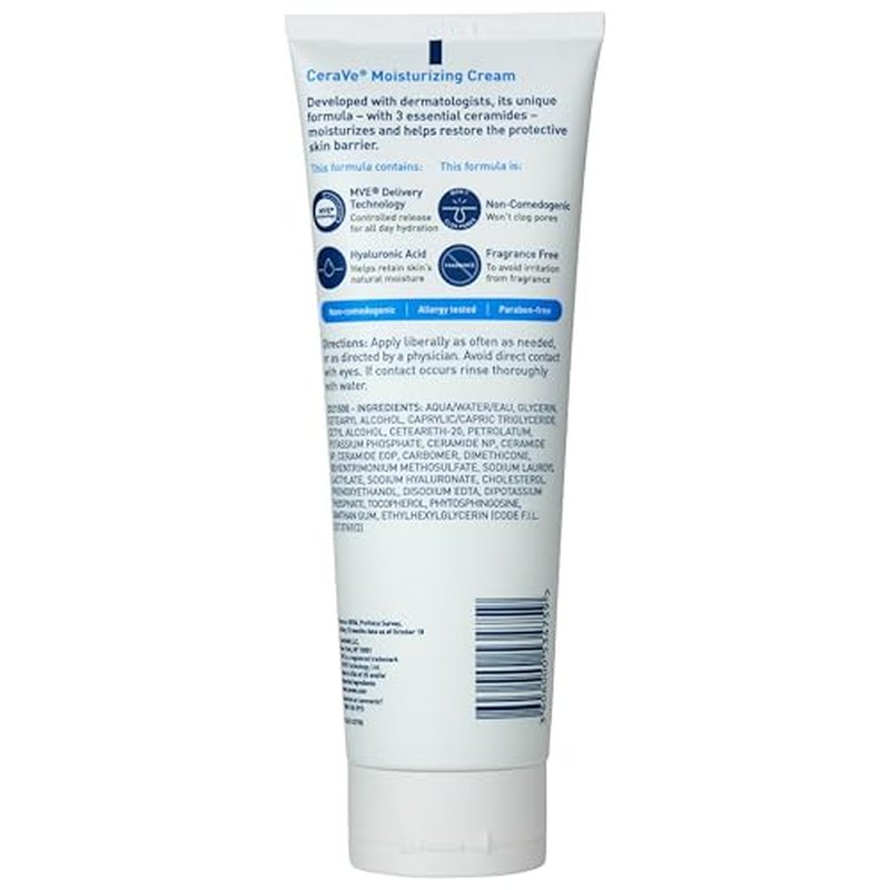 CeraVe Hydrating Skin Care Set | 8oz Moisturizing Cream & 8oz Hydrating Facial Cleanser | Ceramides + Hyaluronic Acid Moisturizer and Face Wash | Accepted by National Eczema Association