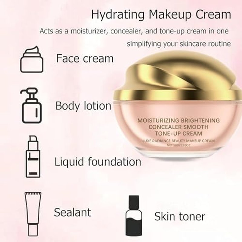 Ownawant Crema De Maquillaje, Moisturizer Brightening Concealer Smooth, Tone Up Cream, Ownawant Cream Makeup Concealer (1)