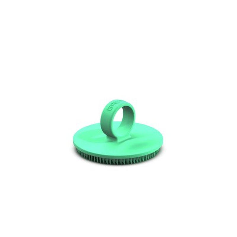 Boie USA Face Scrubber - Handheld Facial Tool, Deep Cleansing Exfoliating Facial Brush. Fights Acne with Gentle, Silicone-Like Bristles, Long Lasting, & Hypoallergenic (Mint)
