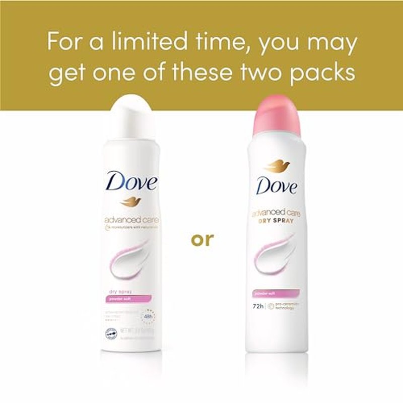 Dove Advanced Care Antiperspirant Deodorant Spray Beauty Finish 3 Count To help skin barrier repair after shaving by boosting skin's ceramide levels 72-hour for Soft Underarms 3.8 oz