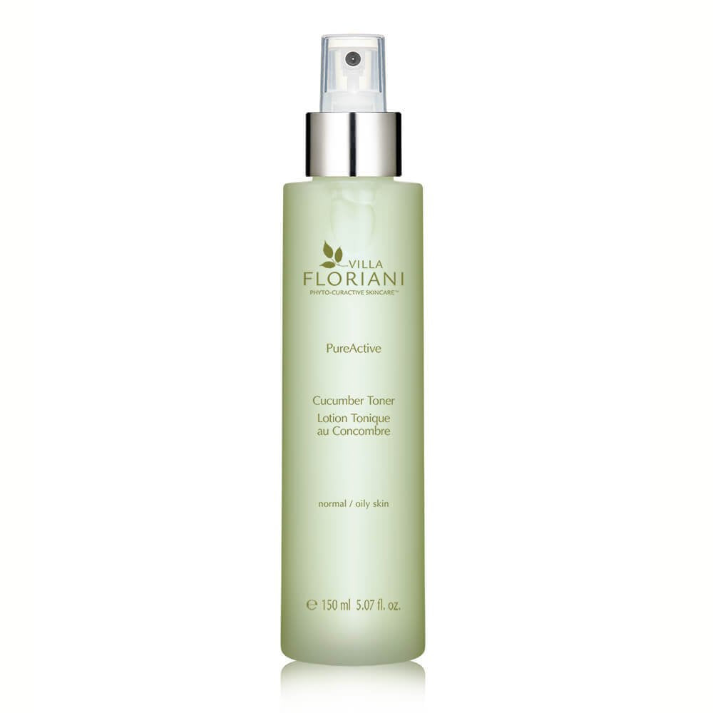 Villa Floriani Hydrating Toner for Face & Neck — Cucumber & Aloe to Soothe, Balance & Prep Skin | For Women & Men, Dry to Normal | Dermatologically Tested, Made in Italy