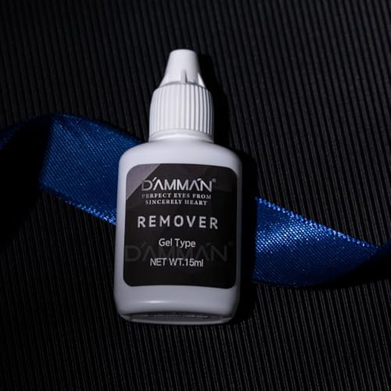 1 Bottle 1-2s Fast Drying 6-7 Weeks Long Lasting No.15 Eyelash Glue and 1 Bottle 15ml 1-2 Mins Eyelash Remover Gel for Professional Salon