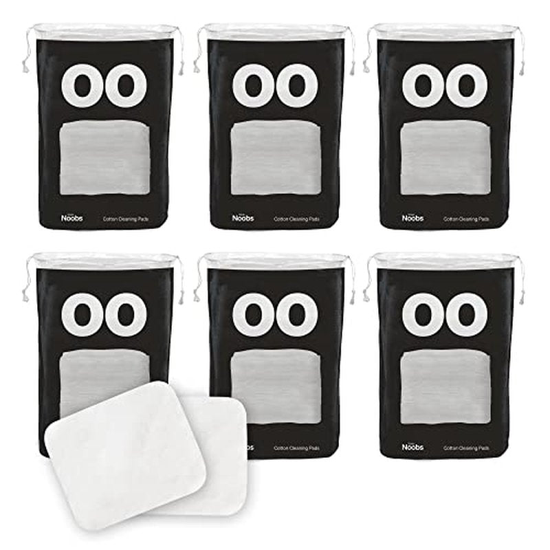 Love Noobs Baby Cotton Pads for Diaper Change, 60 Count, Ultra Soft 100% Organic Extra Large Cotton Pads for Baby Sensitive Skin, Lint-Free Premium Jumbo Size Cotton Pads, 100% Cotton Squares